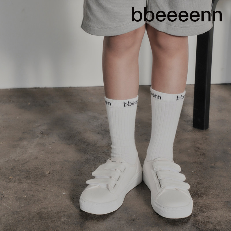 bbeeeenn舒适纯棉内里帆布鞋夏季新款男女童魔术贴低帮小白运动鞋