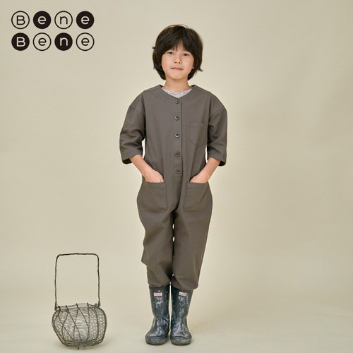 benebene纯棉连体衣工装元素