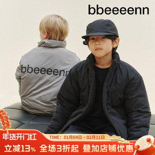 bbeeeenn秋冬夹棉立领保暖夹克男女儿童简约学院风亲子高级感外套