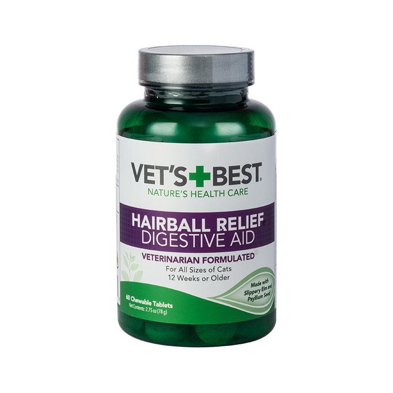 绿十字猫草片VetsBest猫化毛球片化毛膏猫咪专用吐毛球去毛球片