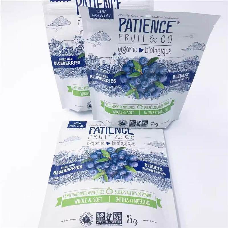 加拿大Patience 纯净蓝莓干果 85克3包