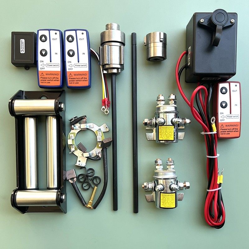 电动绞盘控制盒12v24V48伏遥控器继电器导绳器手柄断电开关配件图片