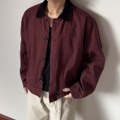 布老哥Blog美式 复古撞色翻领夹克cleanfit短宽显高底特律外套W484