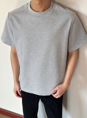 布老哥Blog重磅小版型“罗马布”打底衫短袖基础boxy显高T恤D178