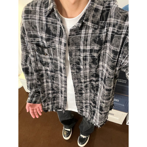 布老哥Blog美式复古扎染衬衫