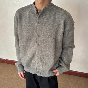 布老哥Blog秋冬氛围感软糯开衫 W632 毛衣短宽cleanfit显高针织衫