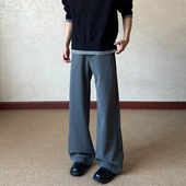 布老哥Blog简约高级感小结构直筒西裤 cleanfit百搭通勤长裤 K810