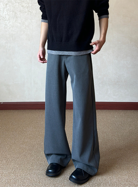 布老哥Blog简约高级感小结构直筒西裤cleanfit百搭通勤长裤K810