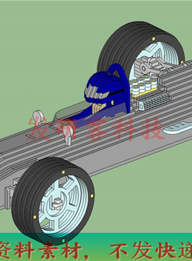 3D立体创意DIY1960F1赛车模型线激光切割雕刻CAD/DWG矢量图纸素材