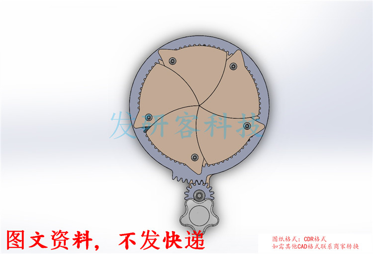 3D创意机械齿轮魔盒玩具模型 激光雕刻线切割CAD电子矢量图纸素材