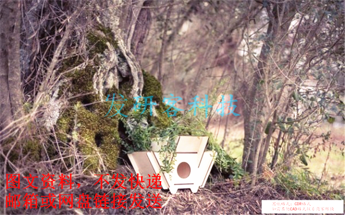 DIY创意树林嵌套盒模型 工艺品 激光雕刻线切割CAD电子图纸素材