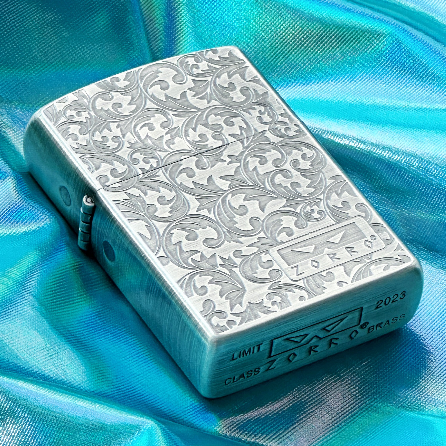 佐罗二代新款精雕古银唐草限量煤油打火机创意个性潮防风砂轮男士