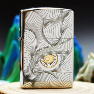 佐罗荷鲁斯之眼煤油打火机防风送男友新款 潮 纯铜精雕砂轮个性