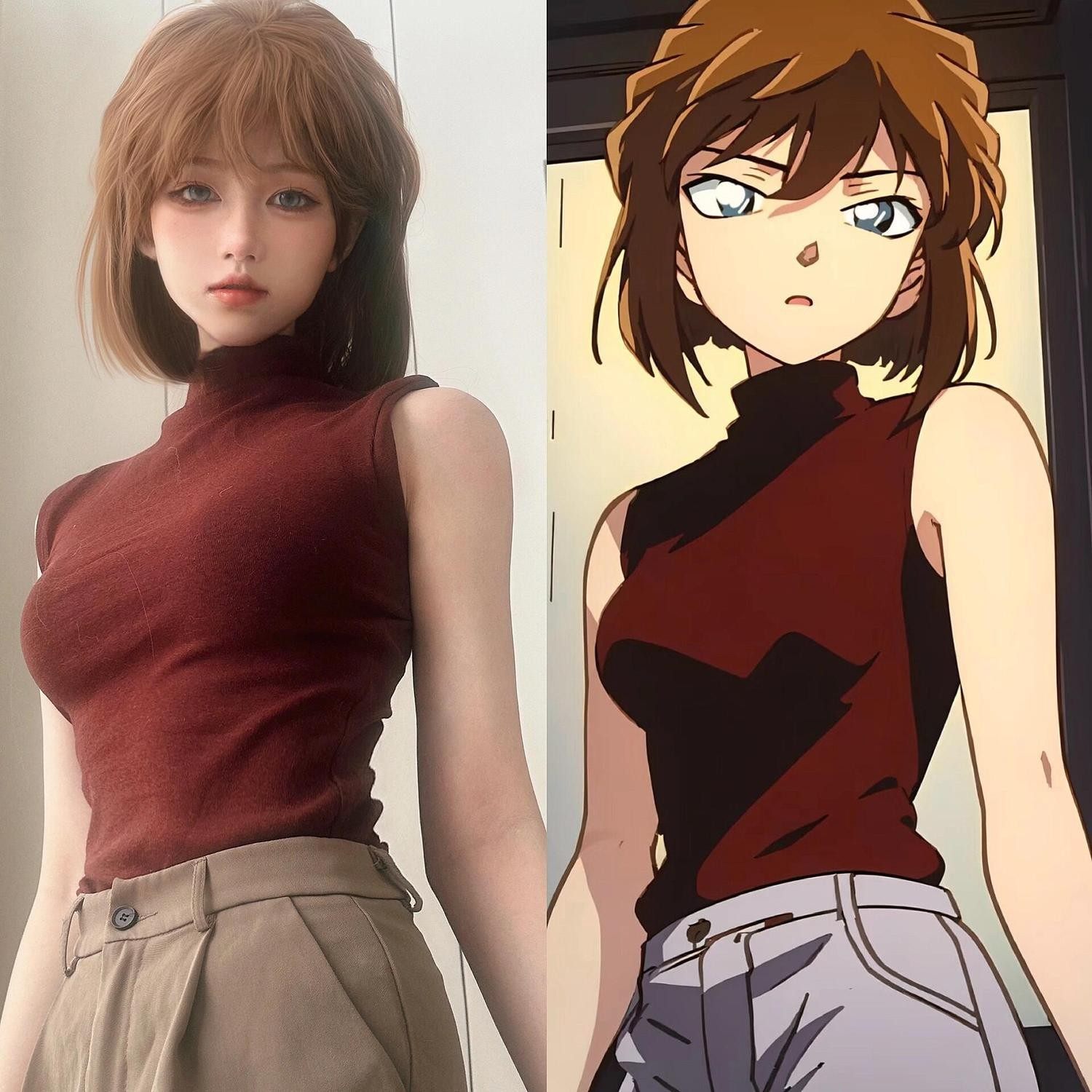 灰原哀cos服女名偵探柯