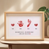 Годовой рука, рука для печать, руки и ноги, красивый брат и сестра Иньни Мийю, 100 -й день памятного продукта. Результат ребенка четыре рта ритуалы