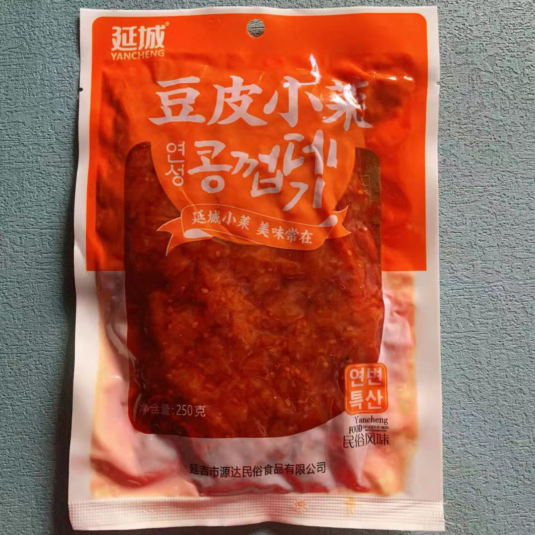 延边美食延城豆皮延吉朝鲜族拌豆皮辣片办公室零食小菜啤酒菜特产