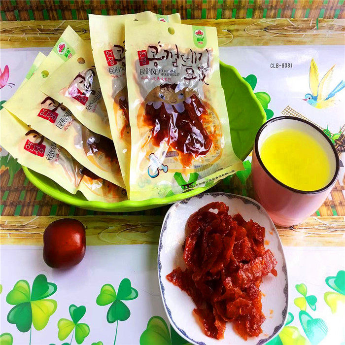 延城豆皮 延边特产小零食 拌豆皮 朝鲜族美食 零食豆丝 延吉小菜