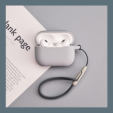 油头鸥适用2024新款苹果AirPodsPro第二代蓝牙耳机保护套2挂绳AirPods3/4代连体硅胶软壳C口灰色耳机套一体式