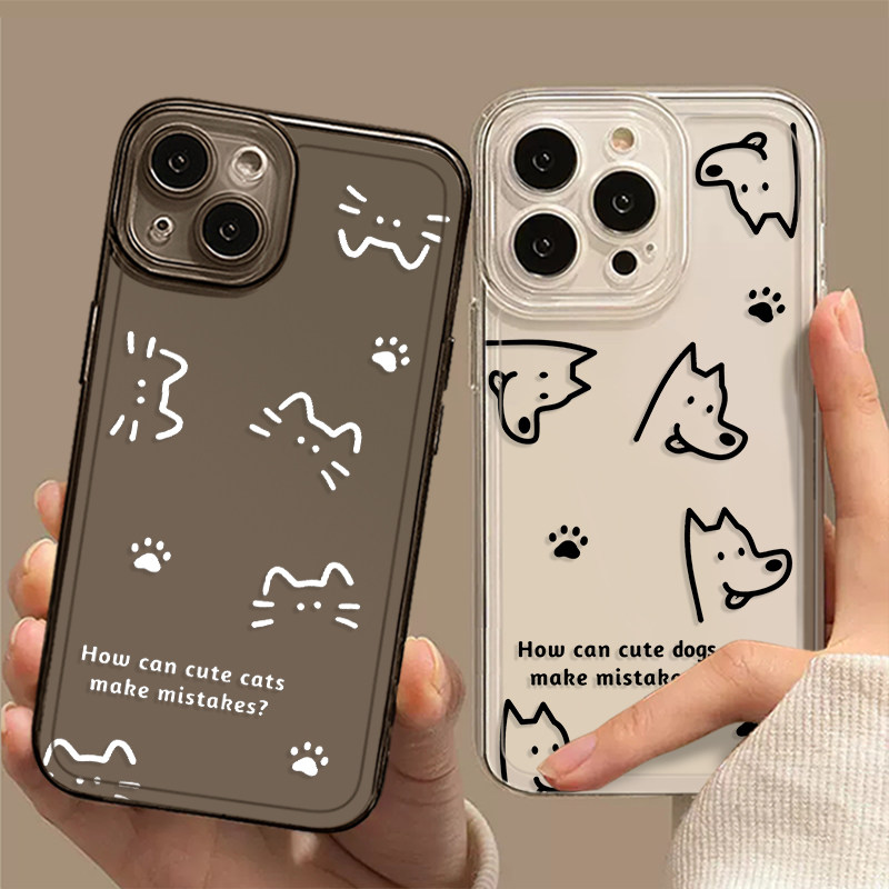 猫咪小狗手机壳适用于苹果13情侣iphone14promax可爱14plus卡通12有趣11一对mini创意xr透明xs软7女款8p套pro使用感如何?