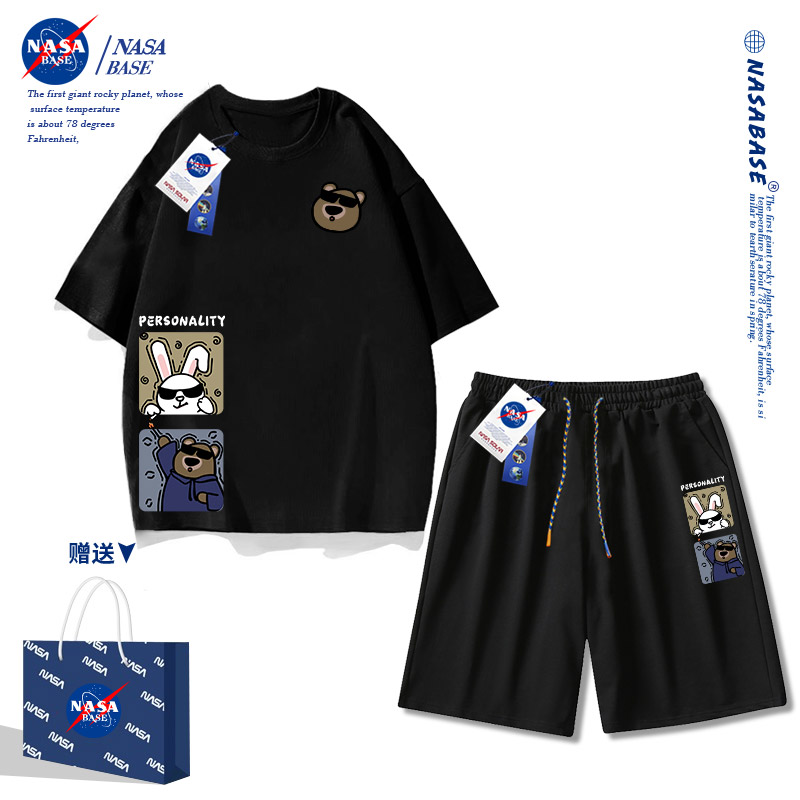 NASA联名2024新款潮牌短袖套装