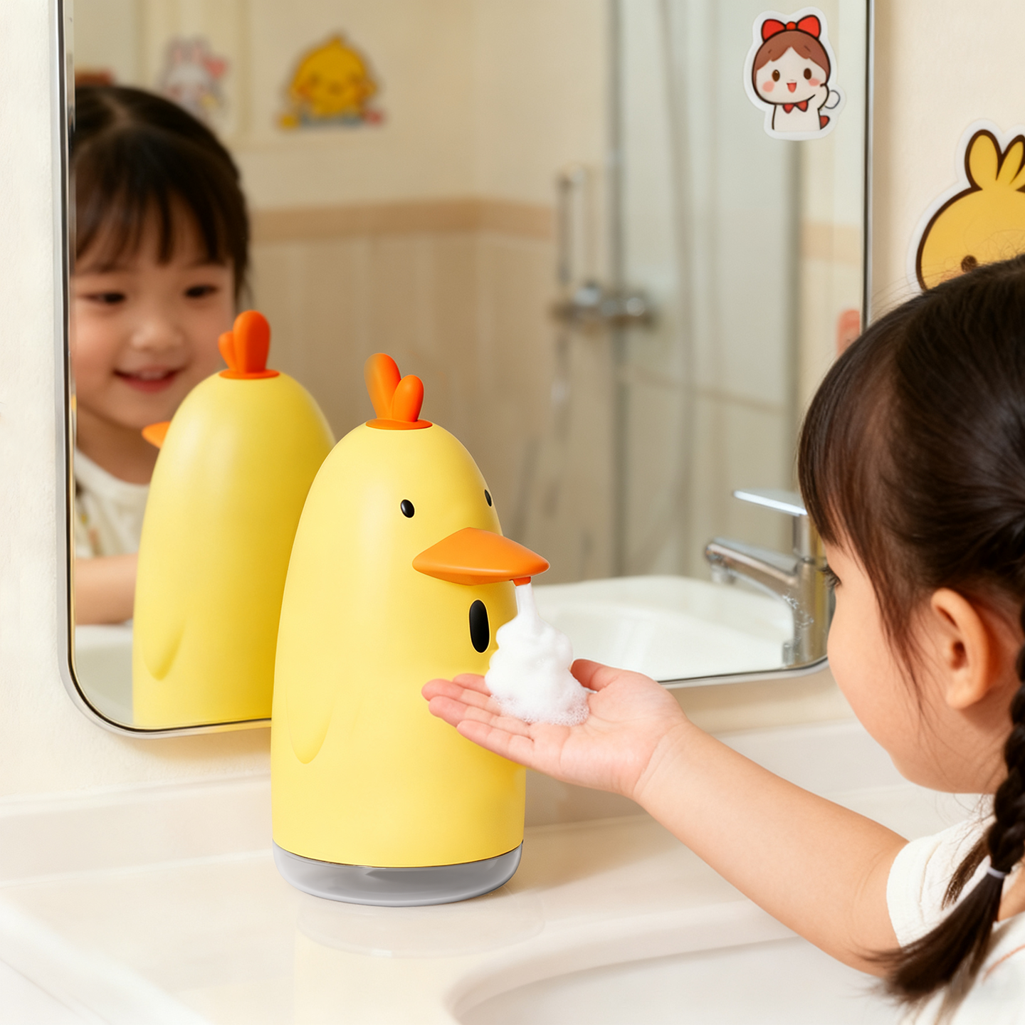 洗手液自动感应器智能电动洗洁精机皂液起泡器儿童式全泡沫洗手机