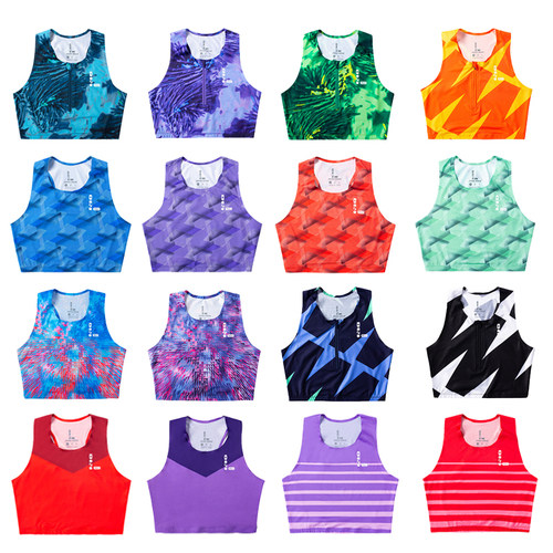 零阻力女子分体田径服