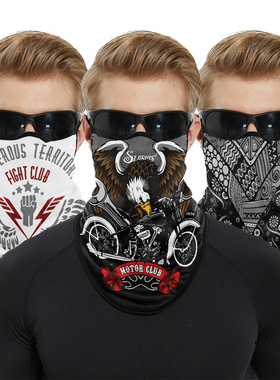 Cycling Face Mask Ice Silk Neck Cover Bandana Scarf 防晒面罩