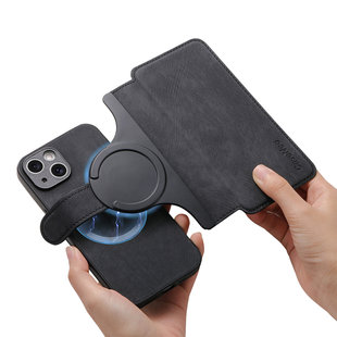适用苹果17/16/15/14 Pro/Max /Plus手机壳for iPhone Leather Flip Cover Magnetic Phone Case Card Holder