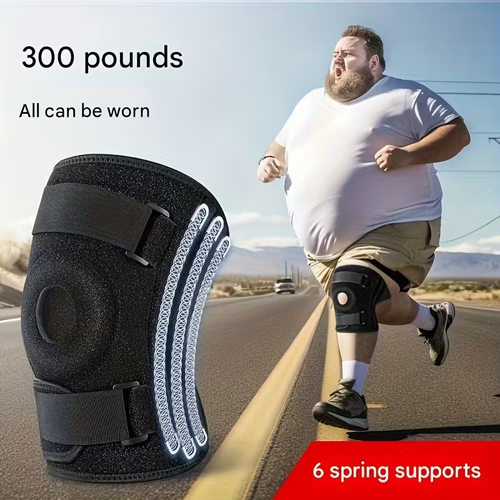 大码加压弹簧护膝绑带KneeBrace
