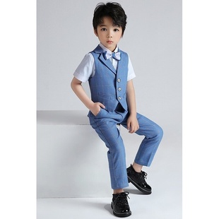 小学生合唱演出服装儿童西服正装花童礼服中大童口才演讲比赛服装