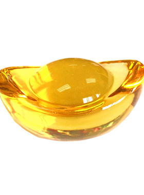 透明水晶玻璃元宝奖励男孩子女生儿童节日礼物饰品摆件活动道具