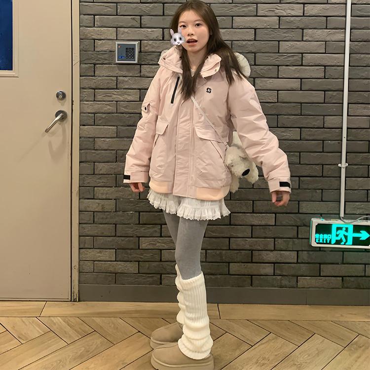 过冬加绒加厚派克羽绒服拜年棉服