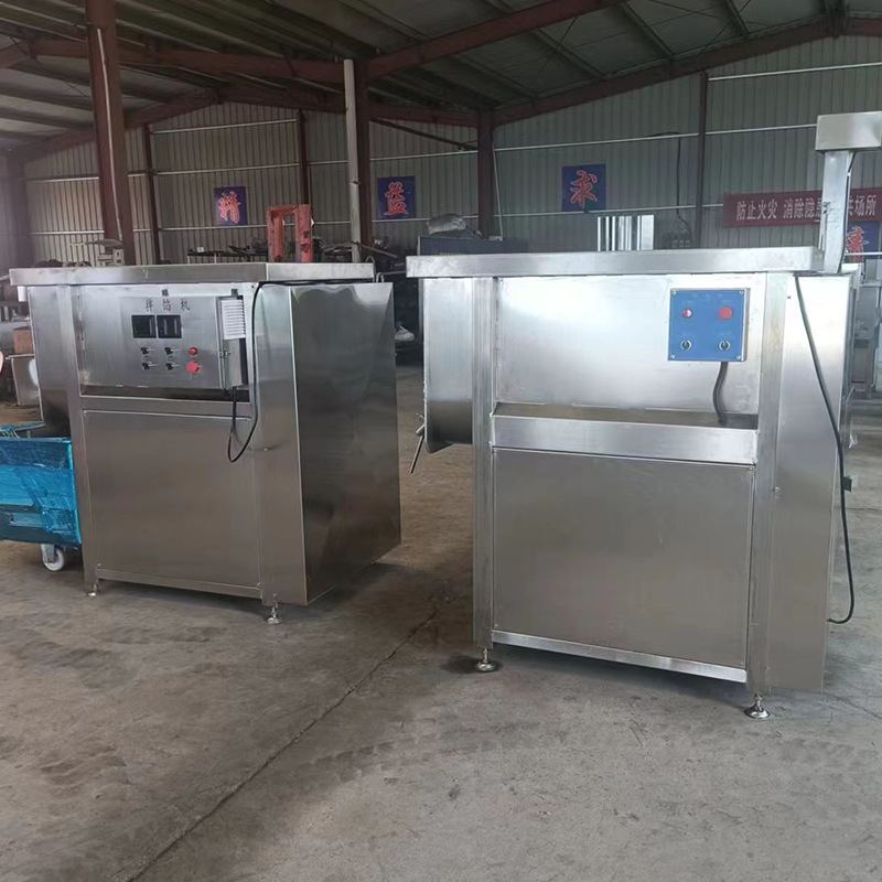 自动出料拌馅厂家双绞笼真空拌馅机 猫粮混合馅搅拌机 狗粮拌馅机