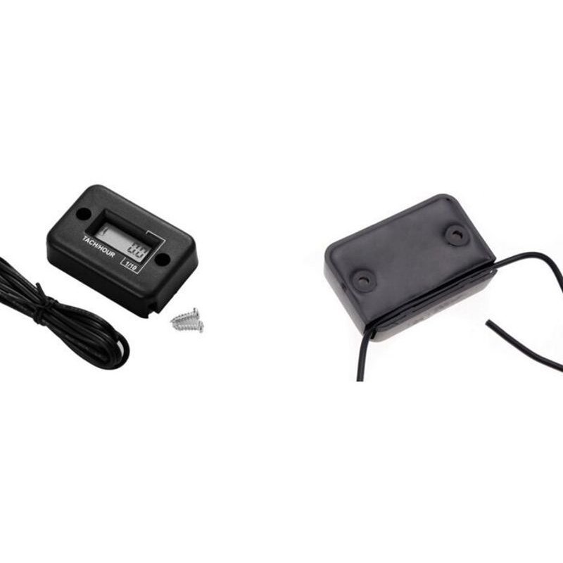 摩托车转速表计时器 防水保养数显2冲4冲 感应式汽油发动机累时器