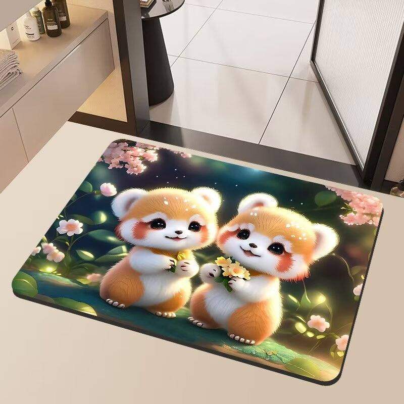 卡通硅藻泥地垫浴室垫入户门口卫生间耐脏地防滑垫垫吸水垫脚垫地,居家布艺,入户地垫,淘宝优惠券,粉丝福利购,淘宝优惠卷