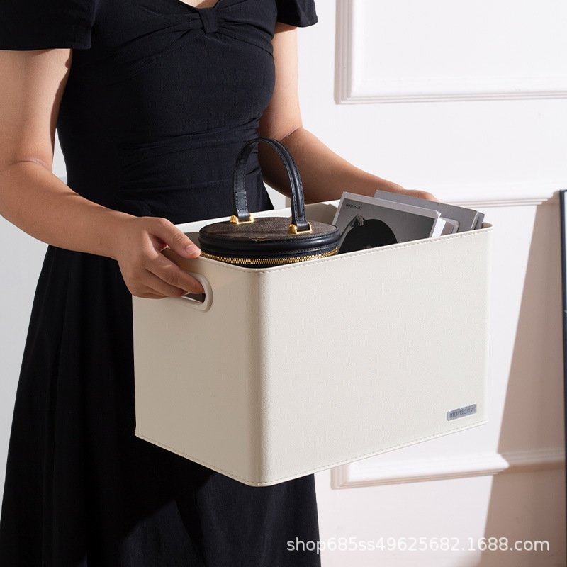 防尘收纳盒家用仿皮纹大容量盒衣零食杂物收纳盒箱内收纳盒带盖,收纳整理,内衣收纳盒,淘宝优惠券,粉丝福利购,淘宝优惠卷