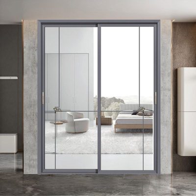 定制厨房推拉门极窄三联动阳台吊轨钢化玻璃推拉门卧室隔断推拉门