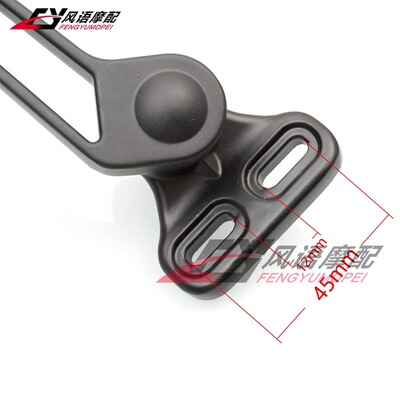 适用仿赛摩托车CBR400/500/650R ER6F 跑车改装后视镜反光镜