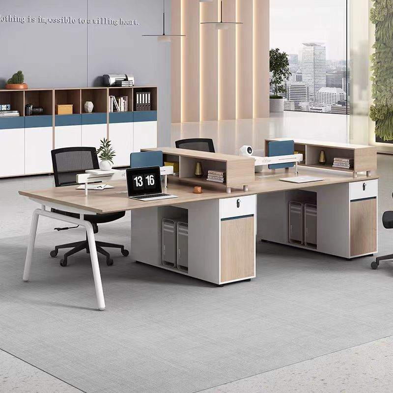 新款直销办公家具屏风卡位电脑财务桌单双人位员工桌子办公桌椅组