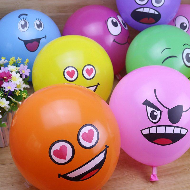 12寸加厚彩色气球笑脸卡通包儿童100气球布置生日派对装表情个,节庆用品/礼品,气球,淘宝优惠券,粉丝福利购,淘宝优惠卷