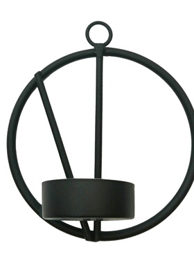 现代简约黄铜墙面装饰客厅用品壁挂派对圆形candlestick礼品烛台