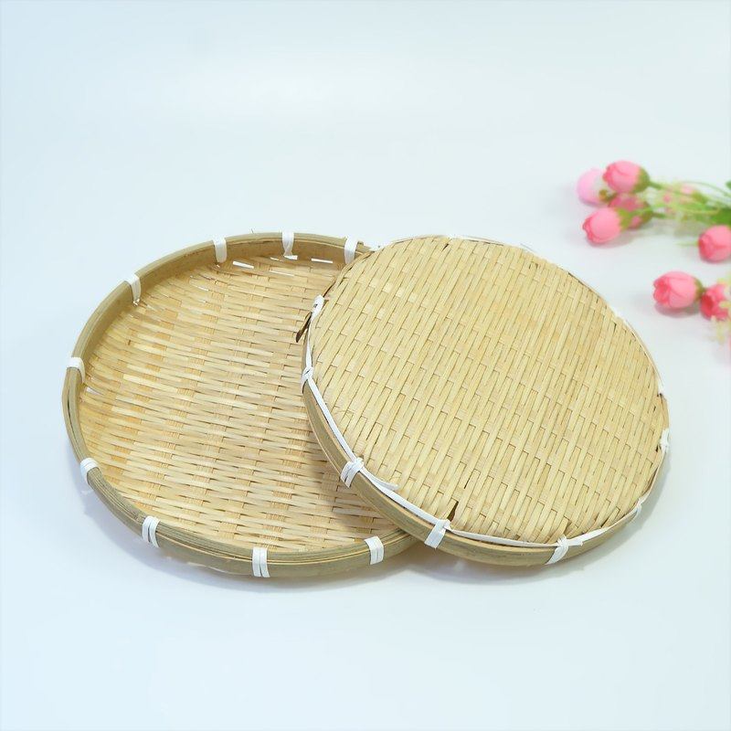 竹编收纳盘圆形簸箕浅口竹竹制品用竹上盘餐篮筛子晾晒菜篮餐饮,餐饮具,洗菜盆/沥水篮/漏水筛,淘宝优惠券,粉丝福利购,淘宝优惠卷