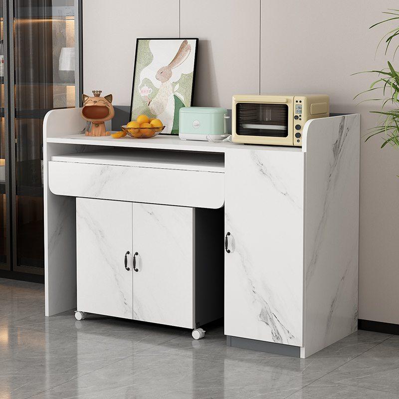 家用折叠餐桌餐边柜小户型可移动吃饭小桌子厨房餐厅碗柜微波炉柜,住宅家具,板木餐桌,淘宝优惠券,粉丝福利购,淘宝优惠卷