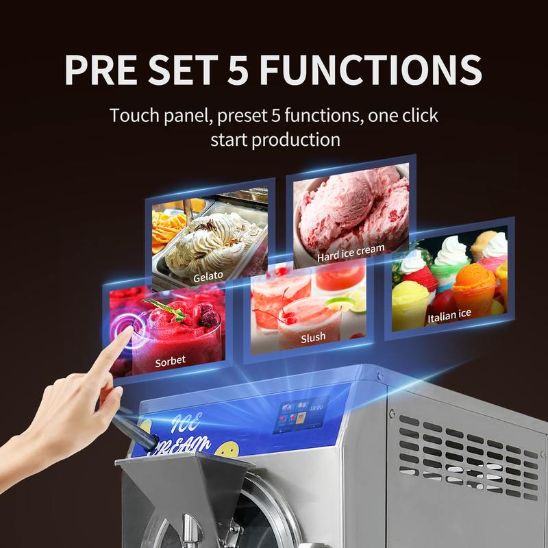 60升gelato意式硬冰淇淋机商用大容量冰激凌机ice cream machine