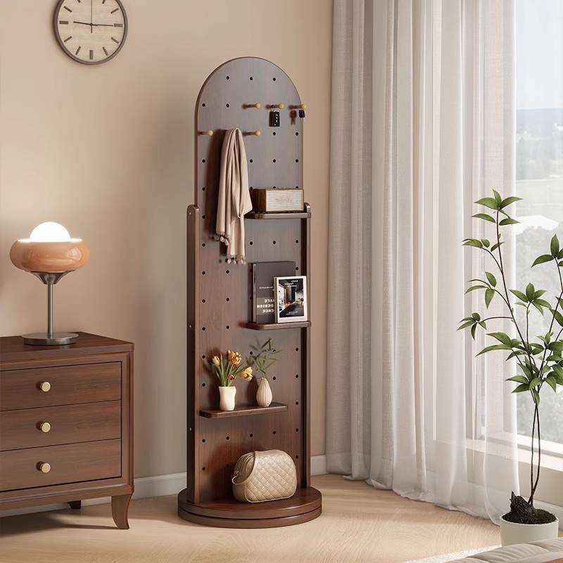 洞洞板穿衣镜旋转全身镜家用衣帽架一体试衣挂衣镜子置物架落地镜,住宅家具,衣挂一体镜,淘宝优惠券,粉丝福利购,淘宝优惠卷