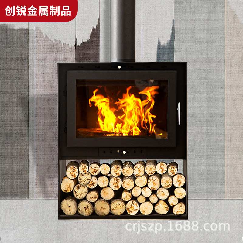 厂家生产直营家用取暖炉商用取暖器燃木柴火炉 真火壁炉