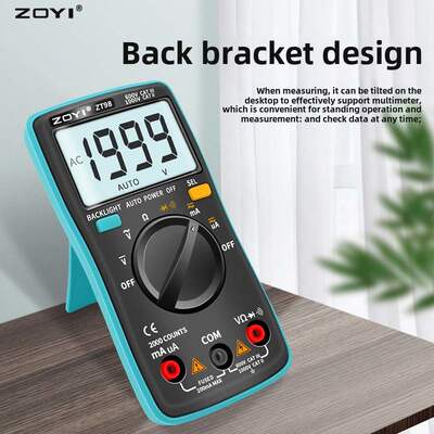中易众泰Zt98手持式自动量程手持式高精度数显万用表微电流