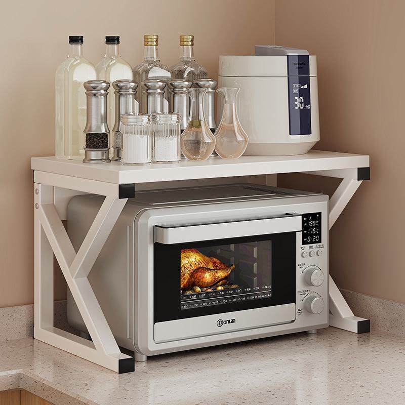 厨房微波炉置物架多功能家用台面双层分层储物架收纳支架架子烤箱,厨房/烹饪用具,微波炉置物架,淘宝优惠券,粉丝福利购,淘宝优惠卷