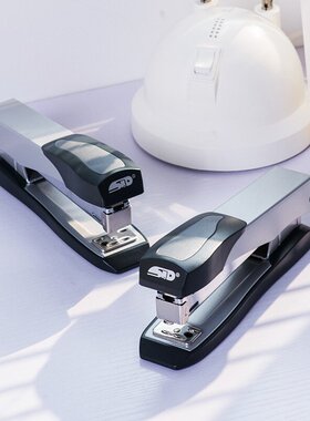 旗文STD全金属商务豪华12号统一C-14订可45按键式钉书机张订书机