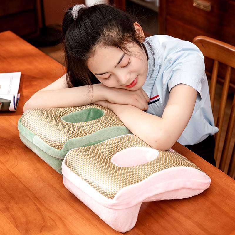 夏季凉席记忆棉小趴午睡枕睡觉神器睡枕枕趴桌上小学生午休办公室,居家布艺,午睡枕,淘宝优惠券,粉丝福利购,淘宝优惠卷